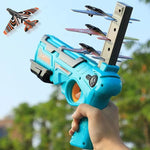 Bin Majid Souq® Children's Foam Plane Launcher Toy - Outdoor Catapult Gun for Airplane Shooting Fun