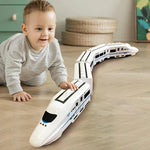 Bin Majid Souq® Kids DIY High-Speed Railway Train Toy - Electric Sound & Light Model for Boys and Girls