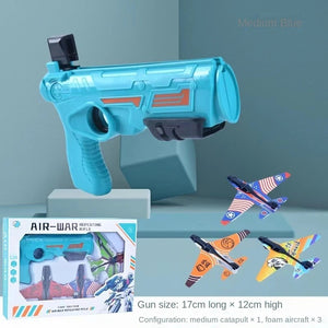 Bin Majid Souq® Children's Foam Plane Launcher Toy - Outdoor Catapult Gun for Airplane Shooting Fun