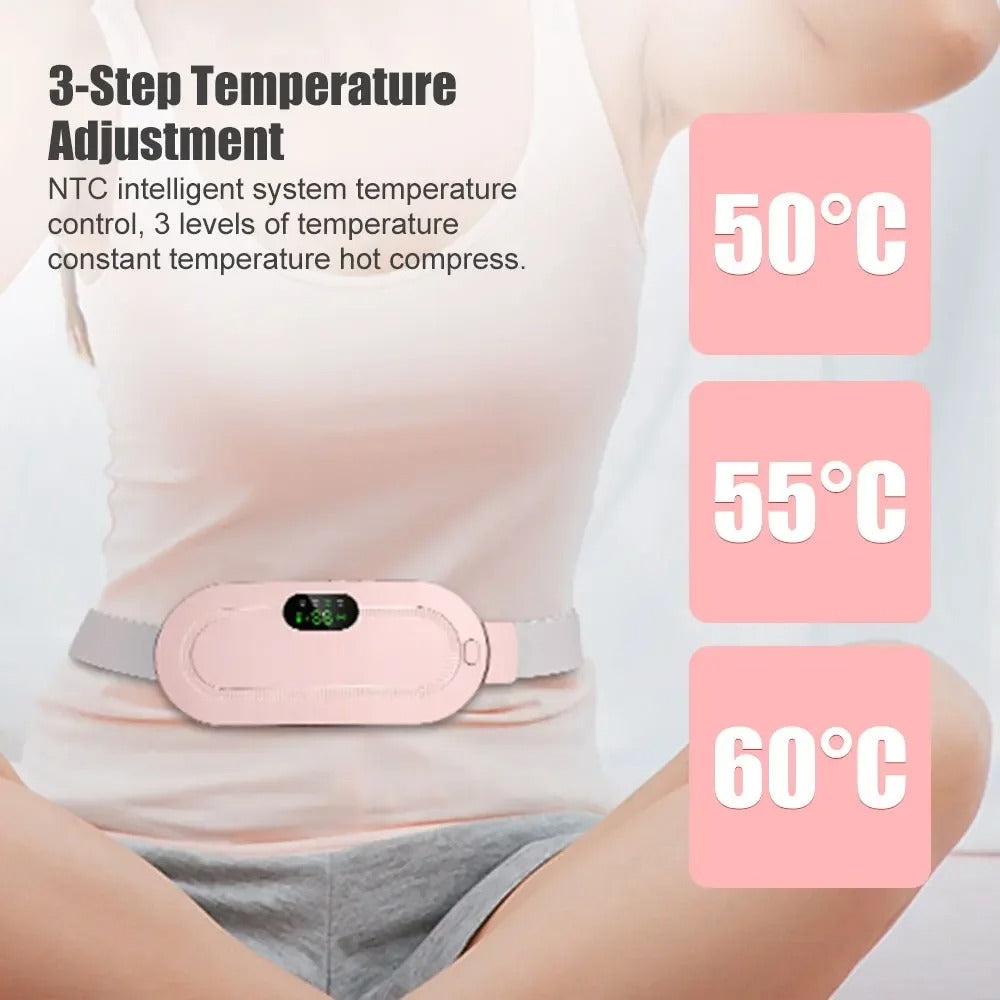 Bin Majid Souq® Portable Heating Pad - Menstrual Massager Belt for Abdominal Relief and Warmth