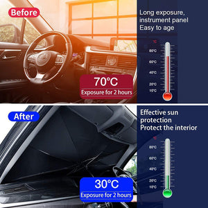 Bin Majid Souq® Foldable Car Windshield Sunshade Umbrella - Heat Insulation & Sun Protection