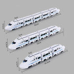 Bin Majid Souq® Kids DIY High-Speed Railway Train Toy - Electric Sound & Light Model for Boys and Girls