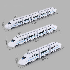 Bin Majid Souq® Kids DIY High-Speed Railway Train Toy - Electric Sound & Light Model for Boys and Girls